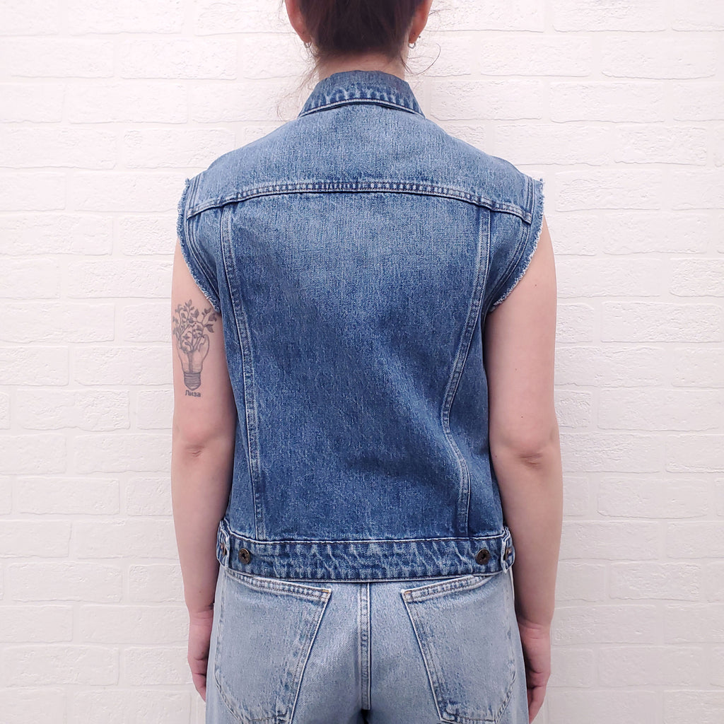 MIU MIU DENIM VEST - SIZE 38