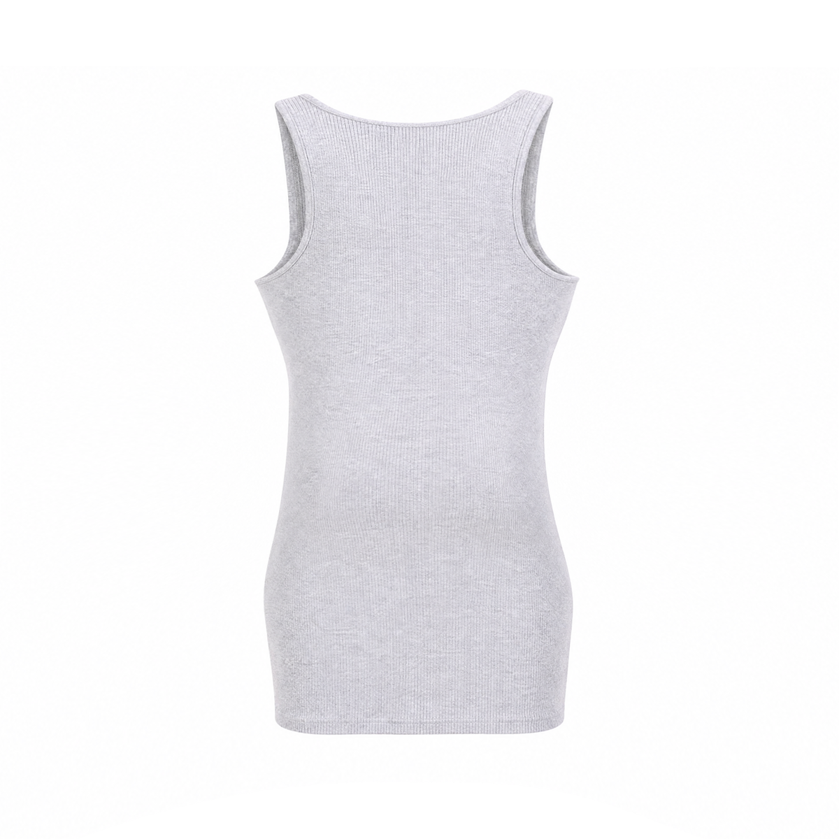 MIU MIU GREY LOGO SLEEVELESS KNIT TANK - SIZE 36
