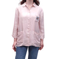 MIU MIU PINK SILK PAJAMA BLOUSE - SIZE M