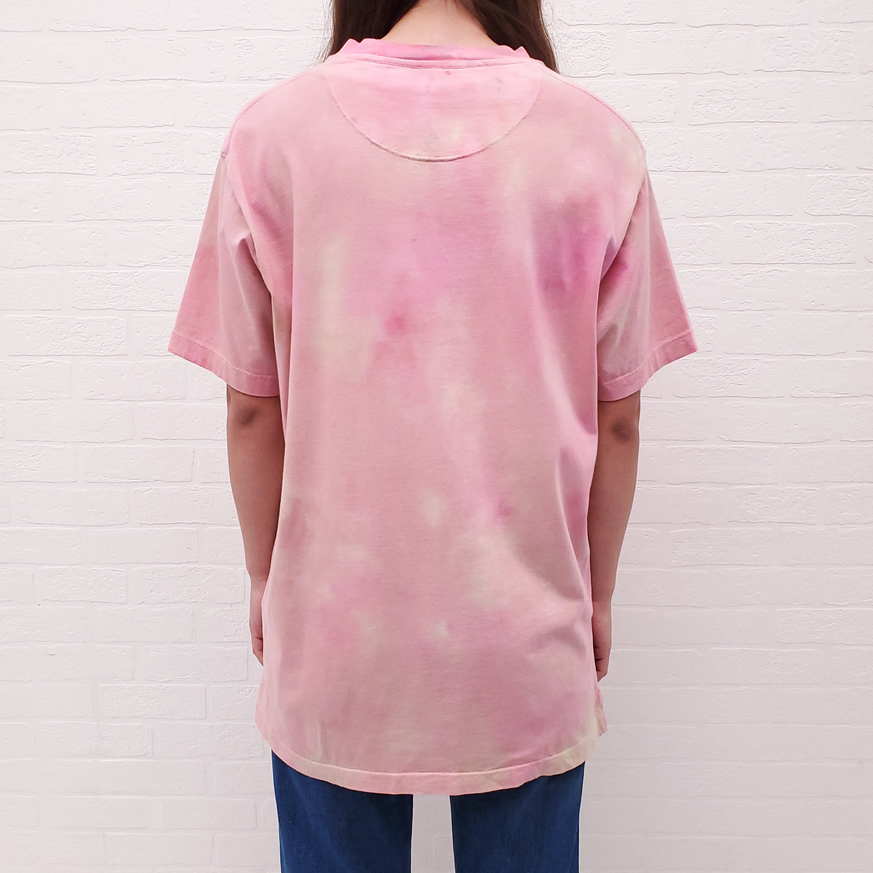 M MISSONI PINK TIE DYE LOGO T-SHIRT - SIZE L