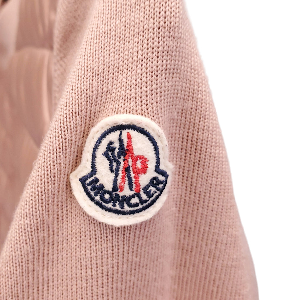 MONCLER PINK PUFFER SWEATER - SIZE S
