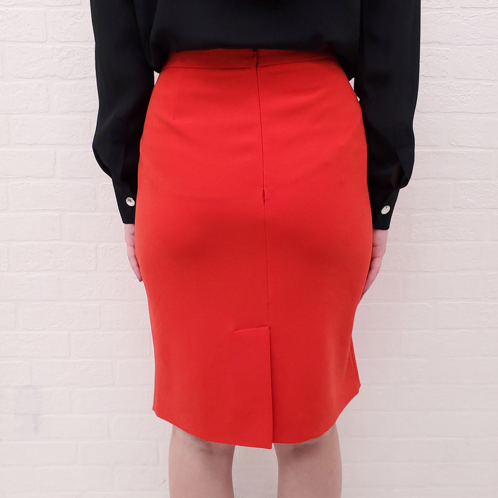 MOSCHINO BOUTIQUE RED SKIRT - SIZE 12