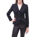 MOSCHINO COUTURE BLACK BLAZER WITH RUCHED DETAIL - SIZE 10