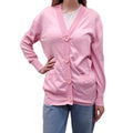 MOSCHINO COUTURE PINK OVERSIZED CARDIGAN WITH HEARTS - SIZE 2