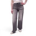 MOTHER GREY 'THE ROLLER ANKLE FRAY' JEANS - SIZE 30