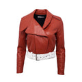 MUGLER LEATHER JACKET - SIZE 36