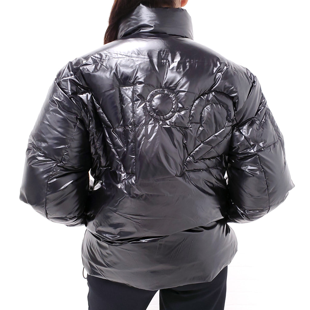 N°21 BLACK LOGO PUFFER JACKET - SIZE 14Y/XS