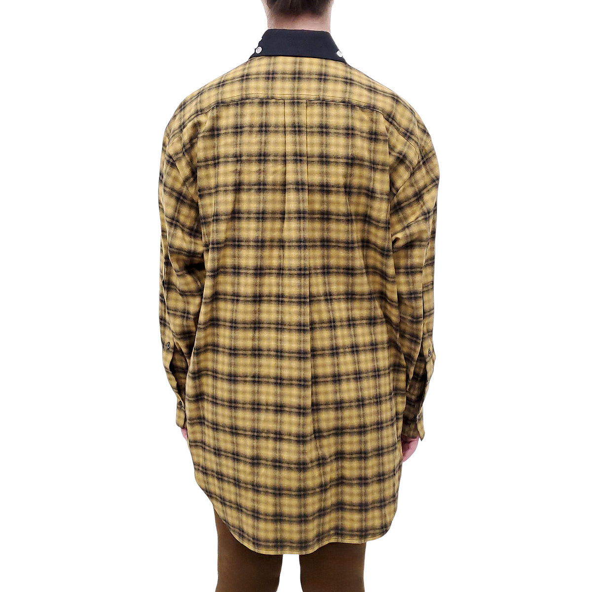 N21 YELLOW PLAID CAMICIA TESSUTO SHIRT - SIZE S