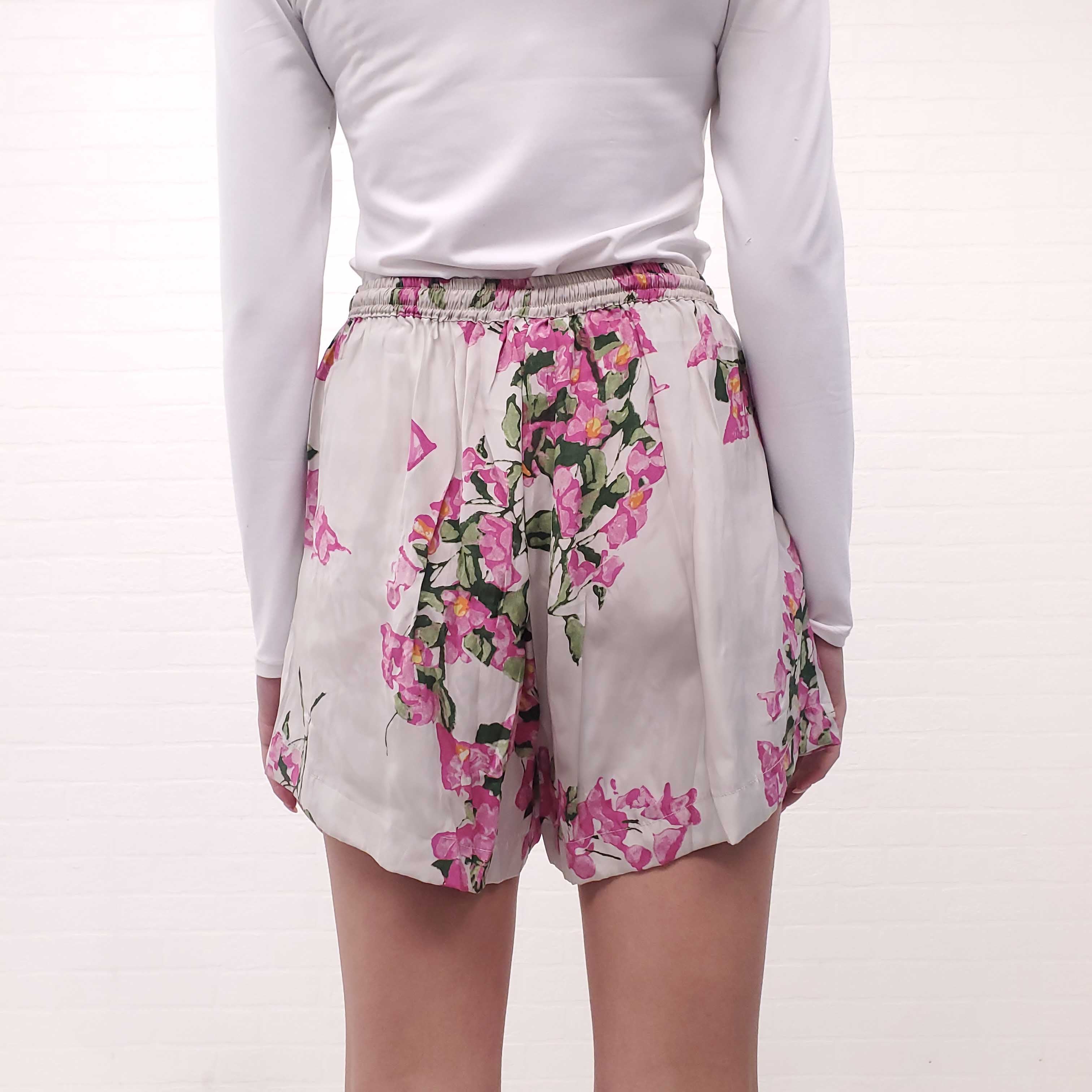 NATALIE MARTIN PINK FLORAL SHORTS - SIZE L