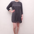 PARKER GREY SEQUIN DRESS - SIZE L