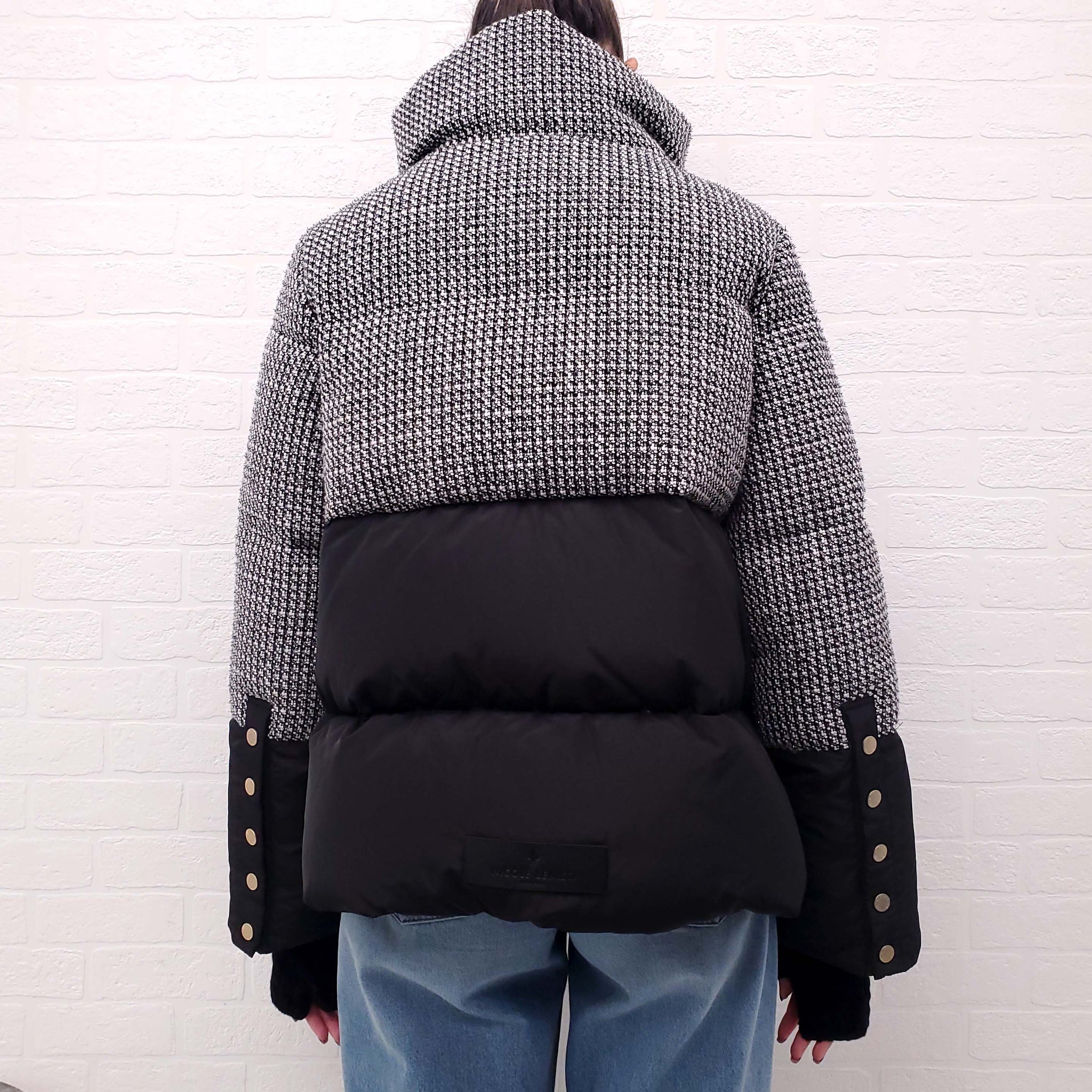 ジャケット・アウター 00s NICOLE check blouson hoodie jacket NICOLE BENISTI TWEED JACKET - SIZE S – Rewind Couture