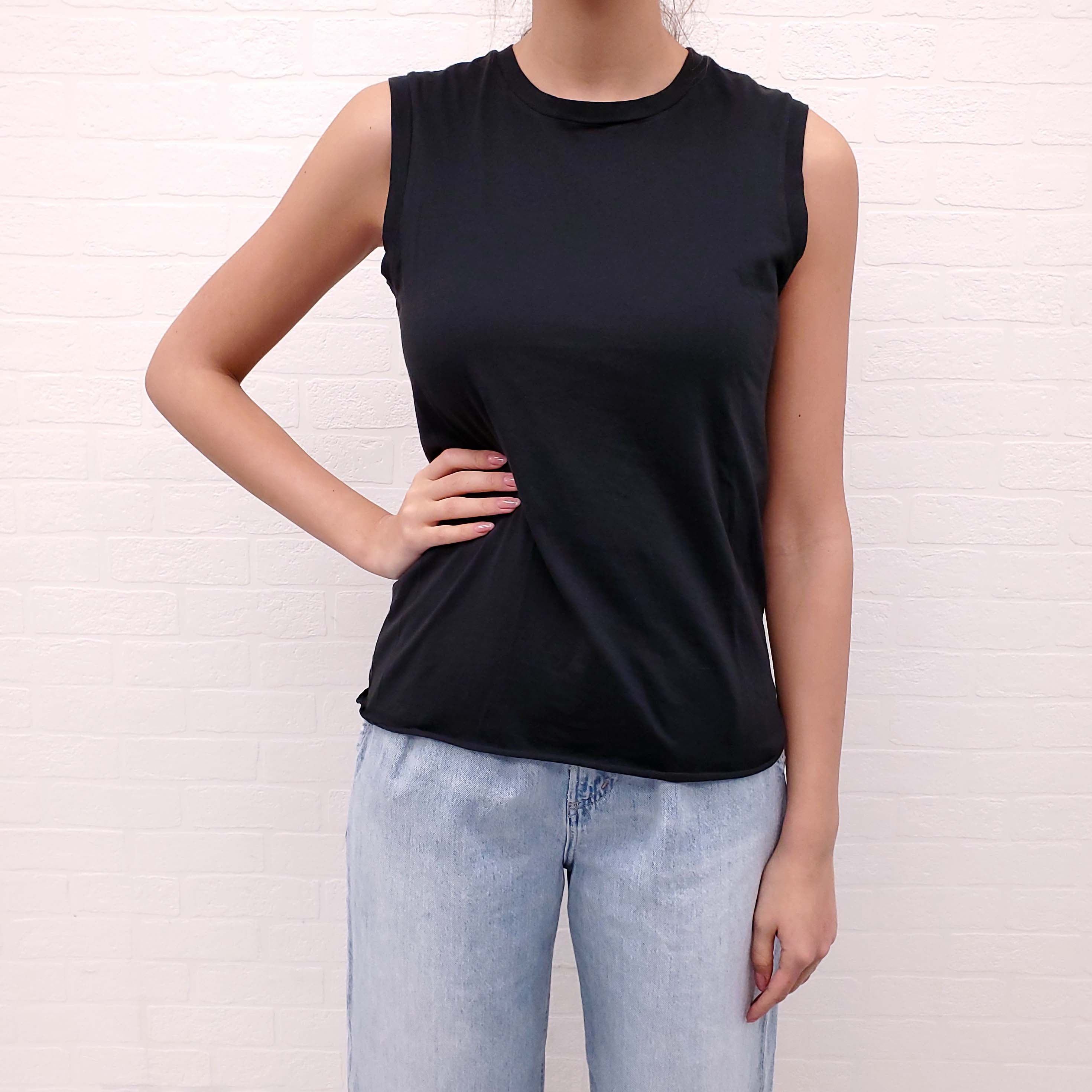 NILI LOTAN BLACK TANK TOP - SIZE M