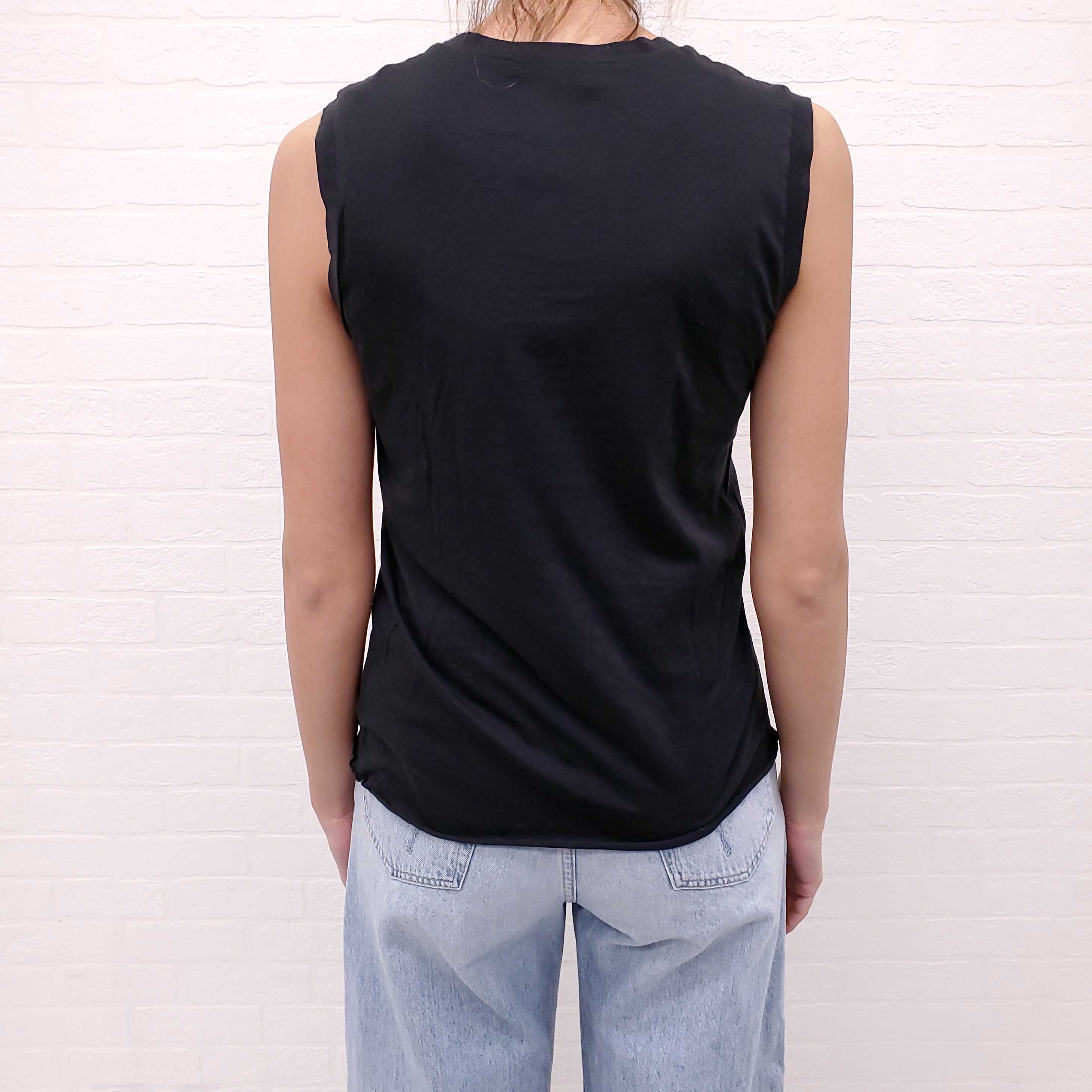 NILI LOTAN BLACK TANK TOP - SIZE M