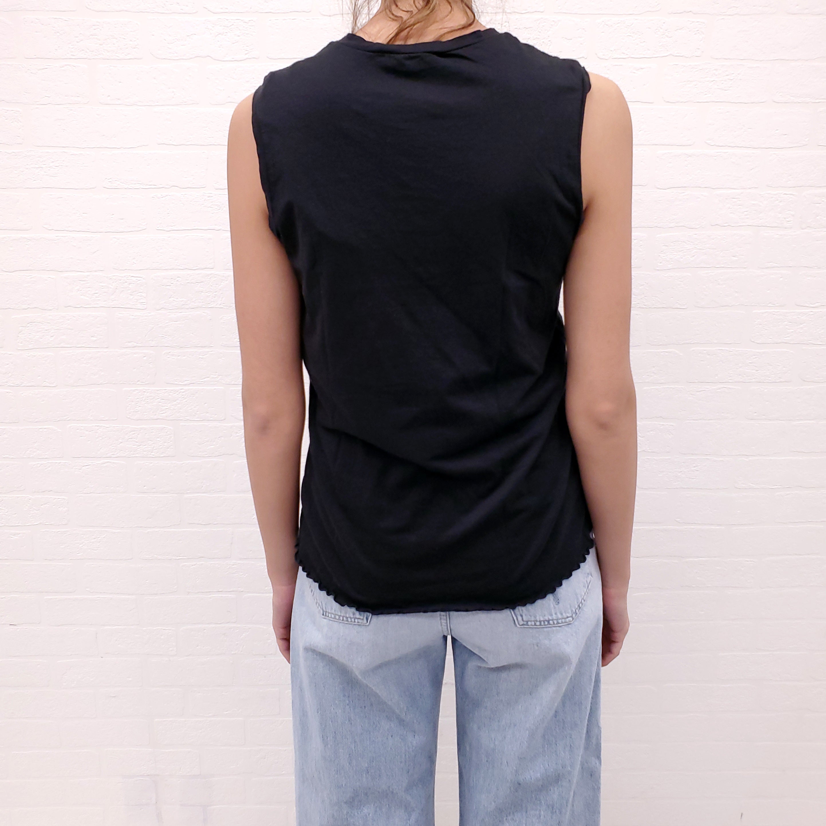 NILI LOTAN BLACK TANK TOP - SIZE S