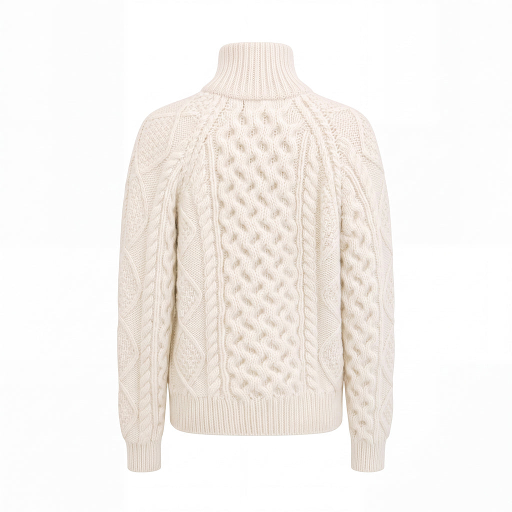 NILI LOTAN CREAM HAND KNIT CARDIGAN - SIZE XS