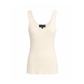 NILI LOTAN CREAM KNIT TANK TOP - SIZE XS