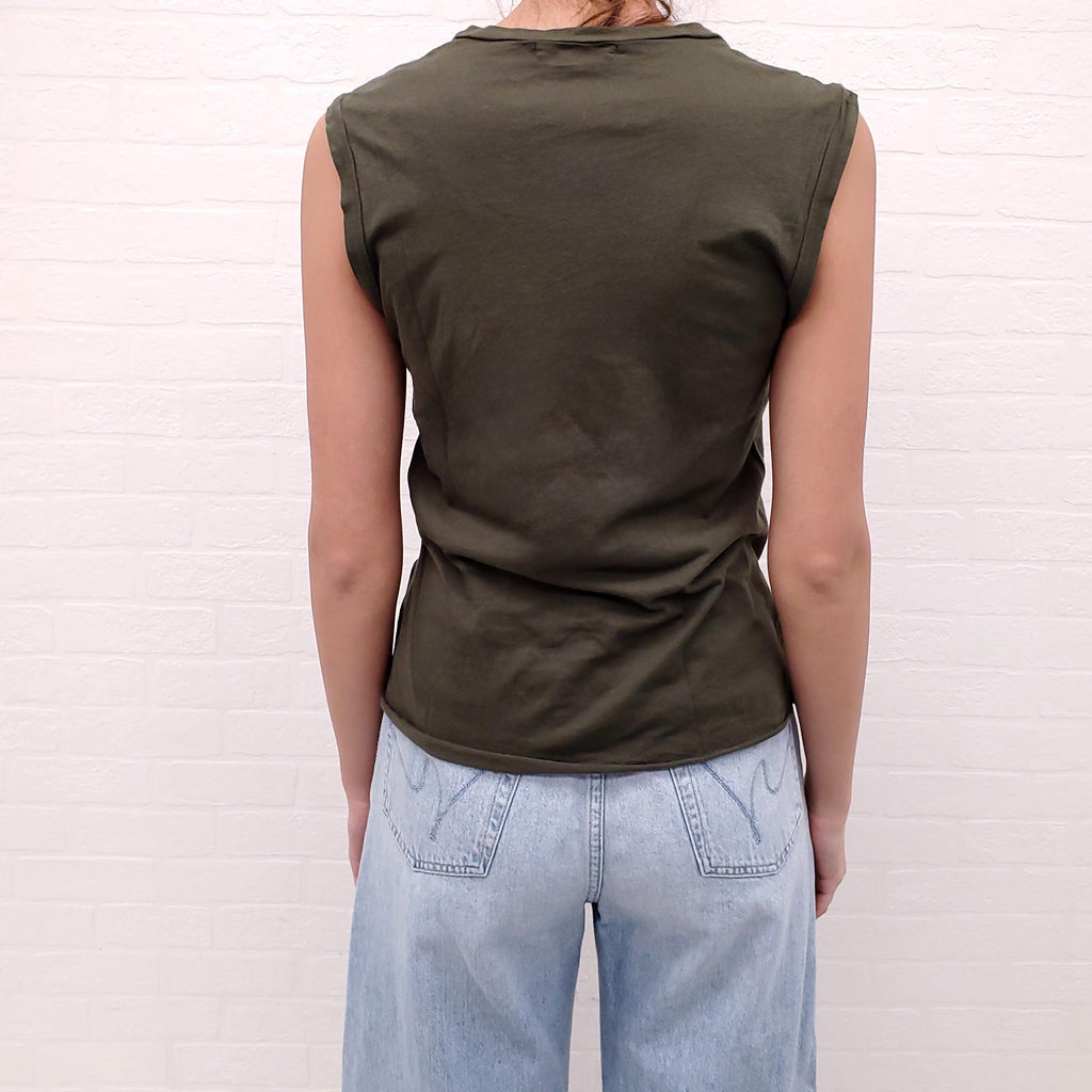 NILI LOTAN GREEN TANK TOP - SIZE XS