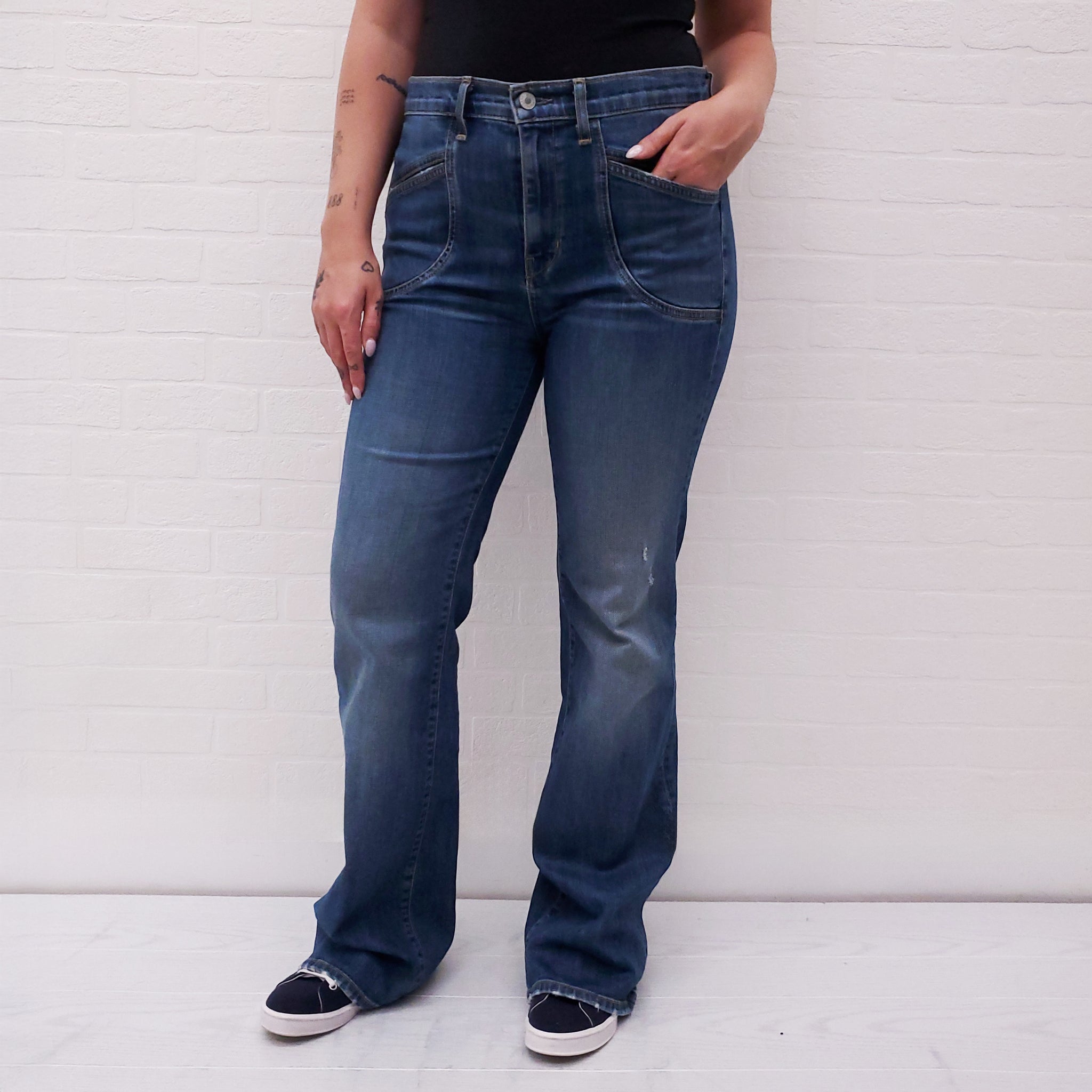 24NEW★JunbyJunK★denim round pants Would You Stop And Take A Pic? Be Honest 😂