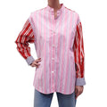 ODEEH MULTICOLOURED STRIPED BLOUSE - SIZE 40