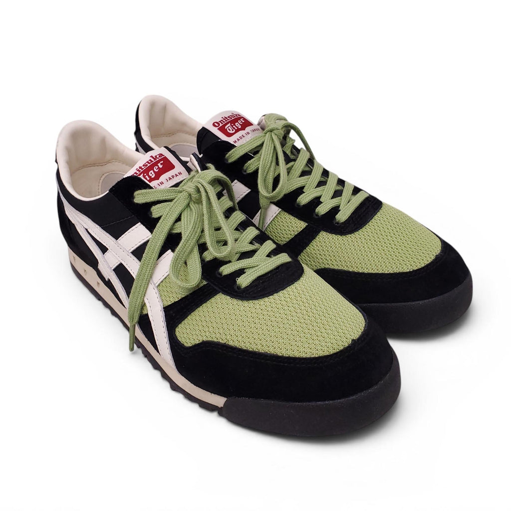 ONITSUKA TIGER GREEN, BLACK, AND WHITE SNEAKERS - SIZE 6.5