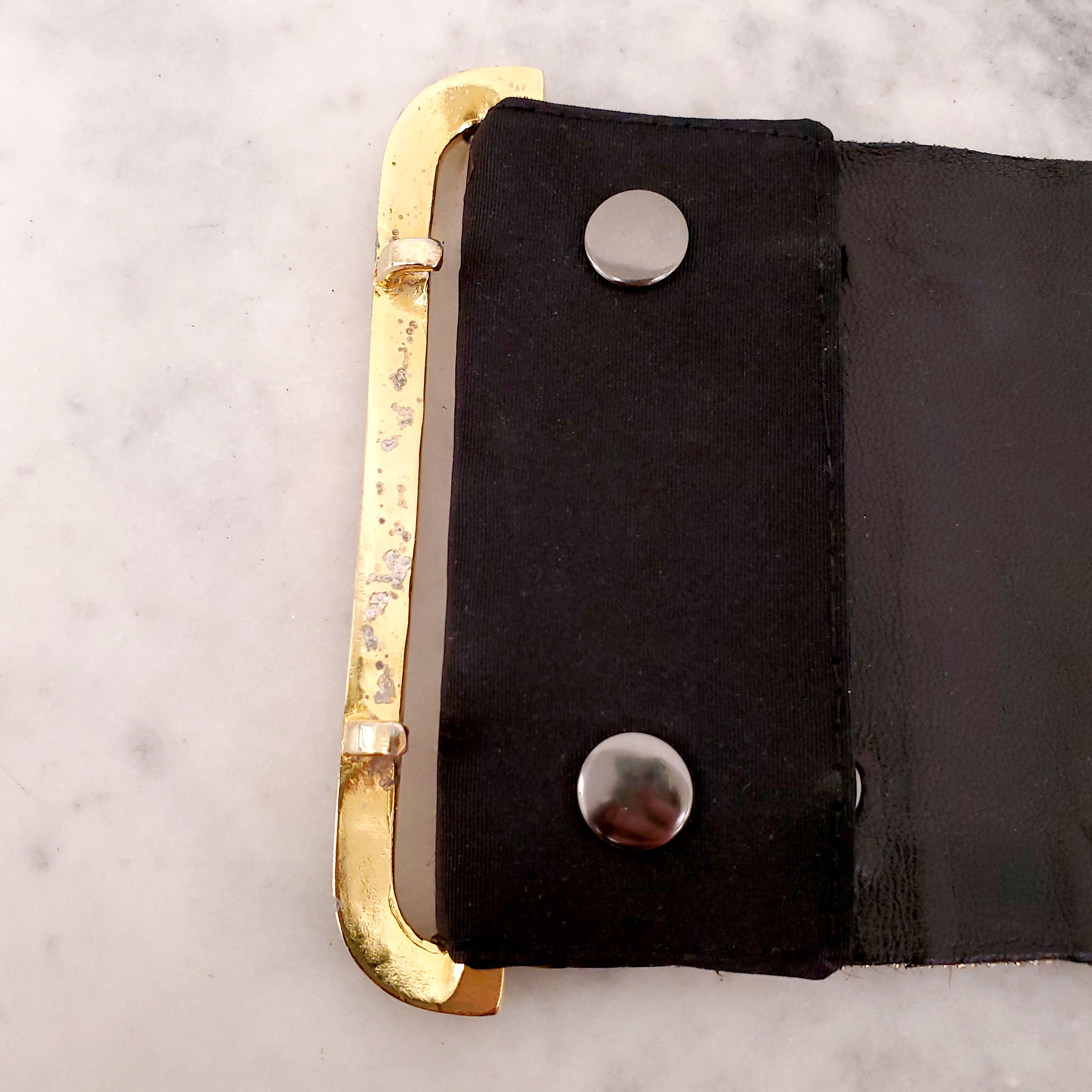 OSCAR DE LA RENTA LEOPARD PATENT WAIST BELT - SIZE M