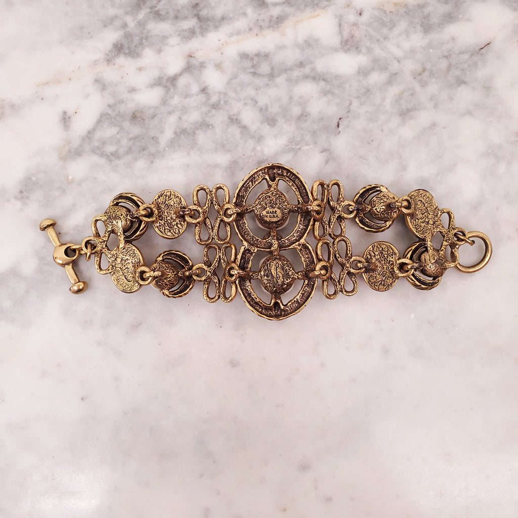 OSCAR DE LA RENTA PINK AND BLUE BRACELET