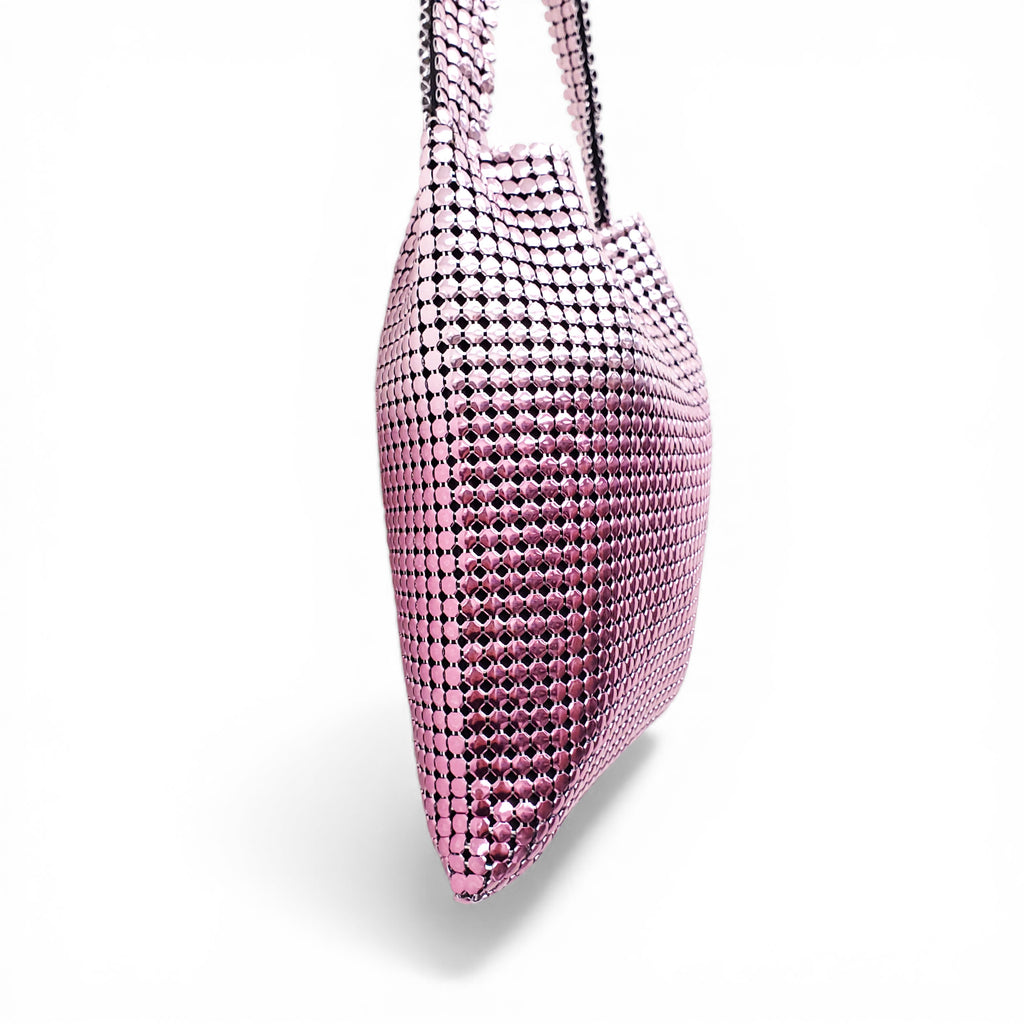 PACO RABANNE PINK PIXEL HOBO BAG