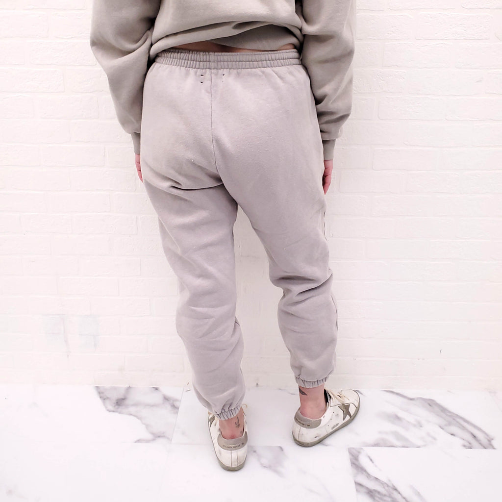 PANGAIA TAUPE SWEATPANTS - SIZE S