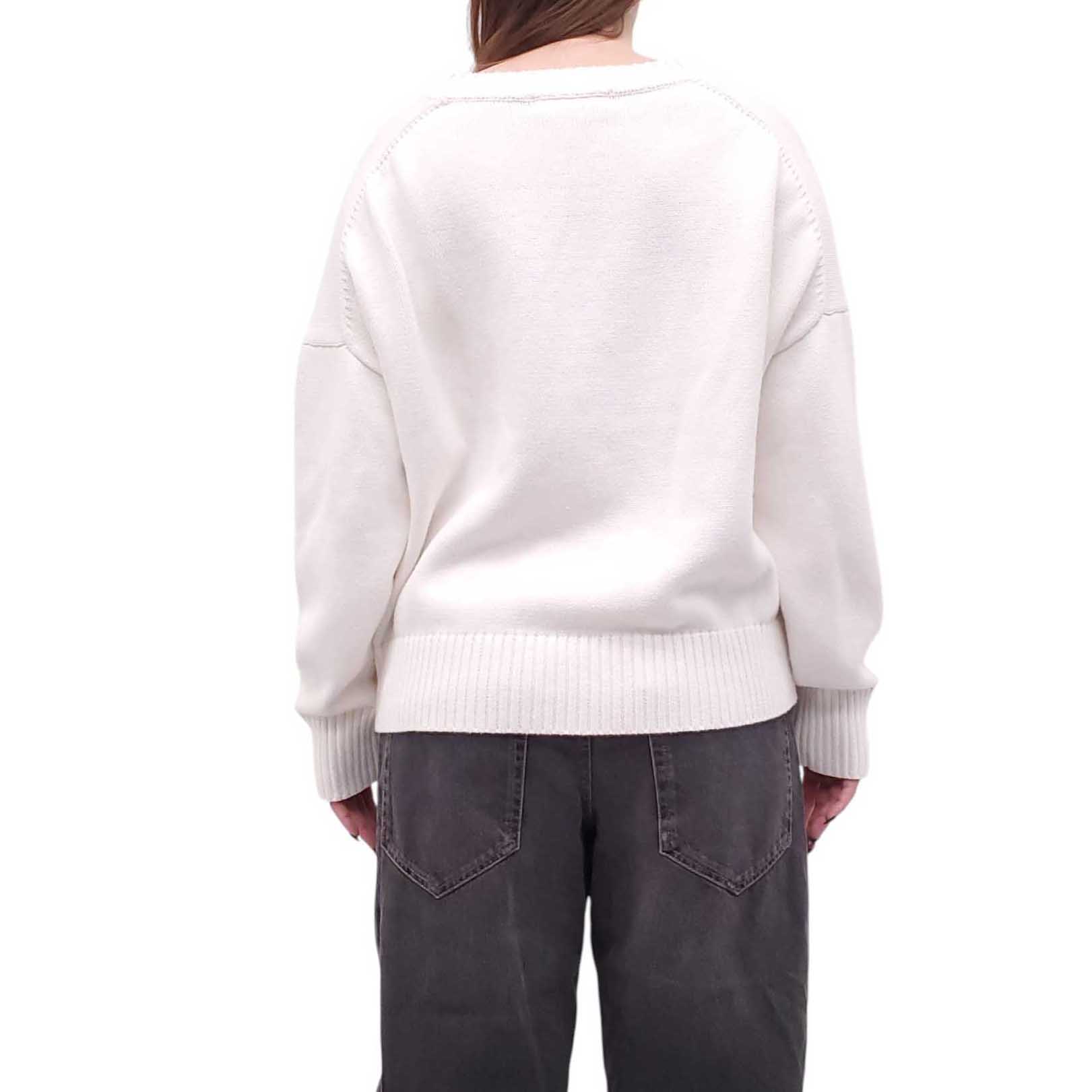 PERFECTWHITETEE WHITE SWEATER - SIZE M