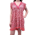 POUPETTE ST. BARTH PINK DRESS WITH KNIT DETAILS - SIZE L