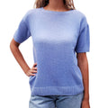 PRADA BABY BLUE T-SHIRT SWEATER - SIZE 40