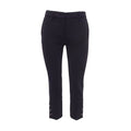 PRADA BLACK TROUSERS WITH SILVER BALL DETAIL - SIZE 40