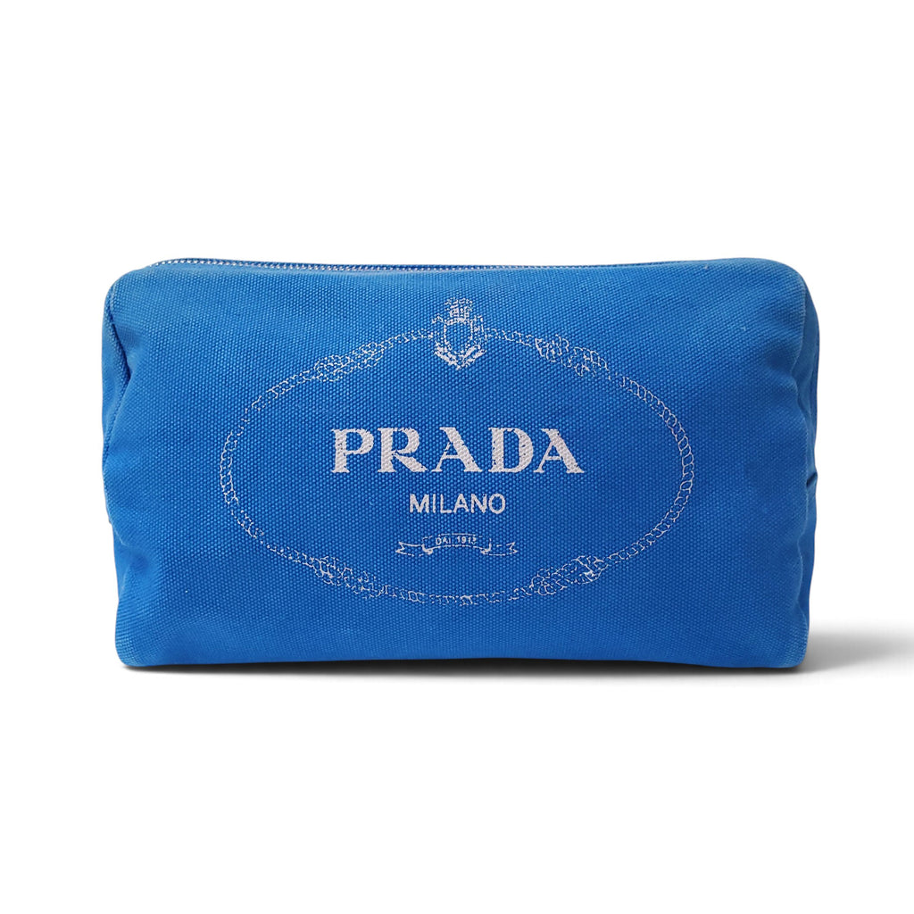 PRADA BLUE MAKEUP CASE