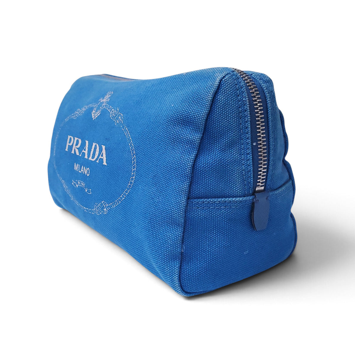 PRADA BLUE MAKEUP CASE