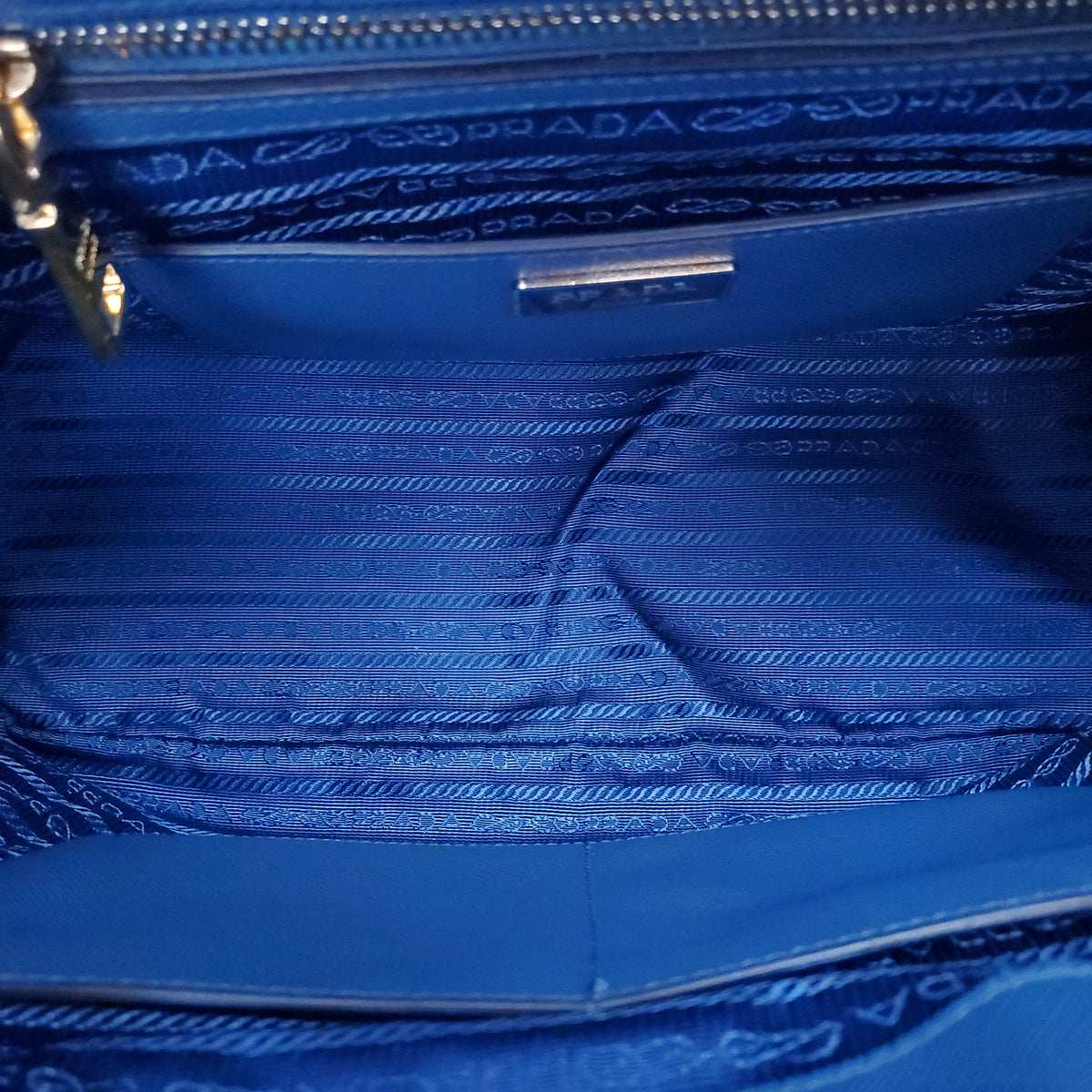 PRADA BLUE SAFFIANO 2-TONE TOTE