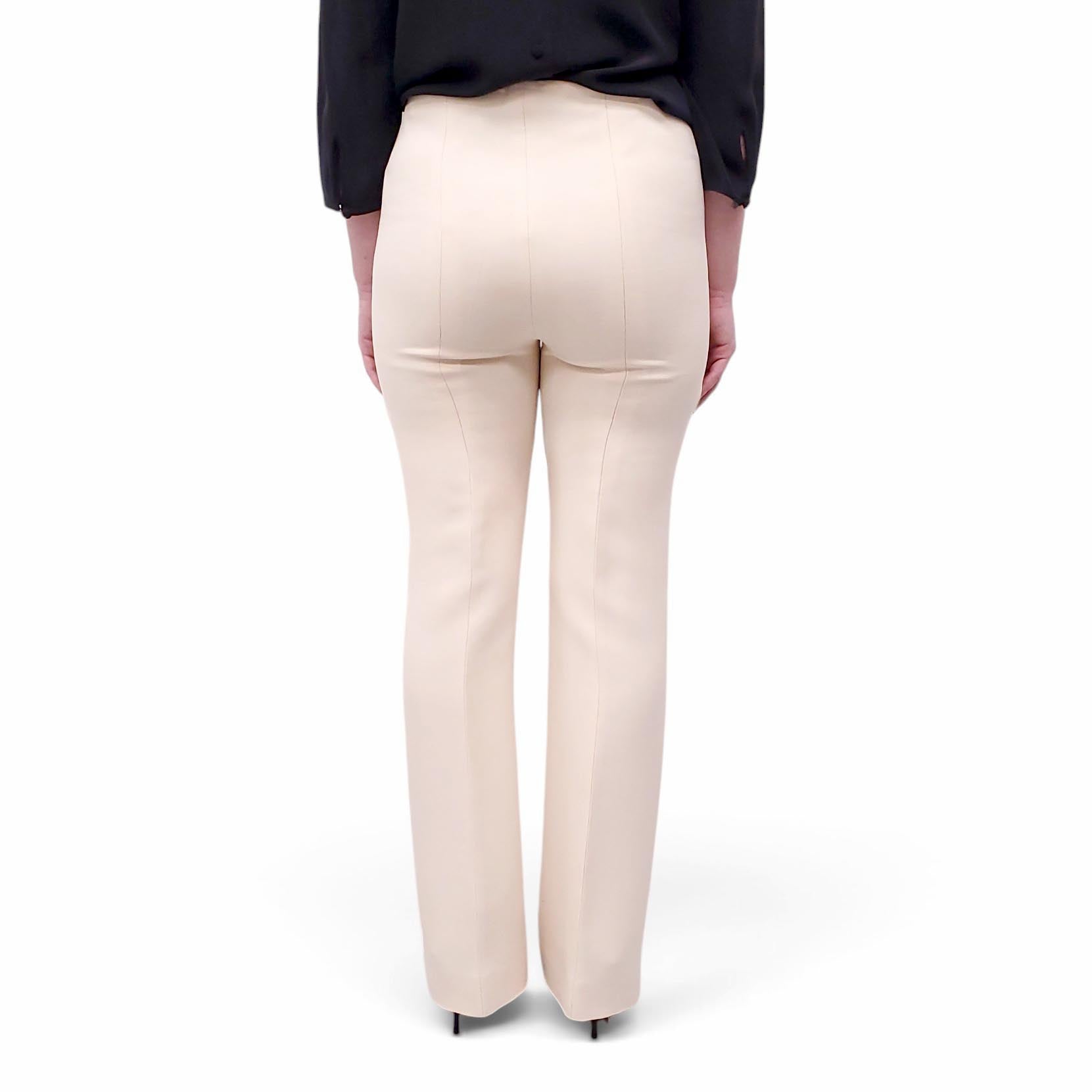 PRADA CREAM TROUSERS - SIZE 44