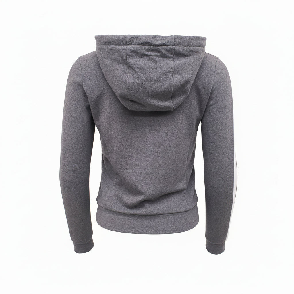 PRADA GREY ZIP-UP SWEATSHIRT - SIZE S