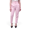 PRADA PINK AND CREAM PLAID PANT - SIZE 36