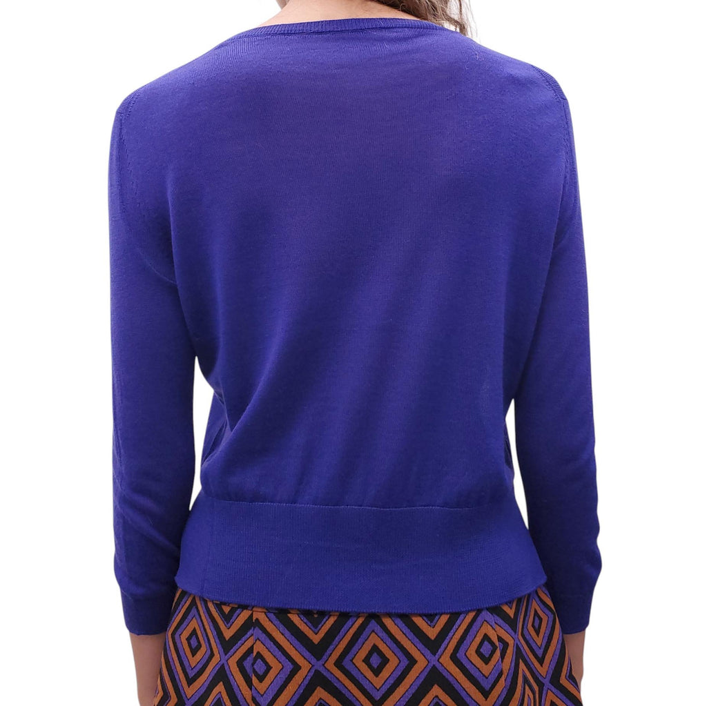 PRADA PURPLE CARDIGAN - SIZE 38