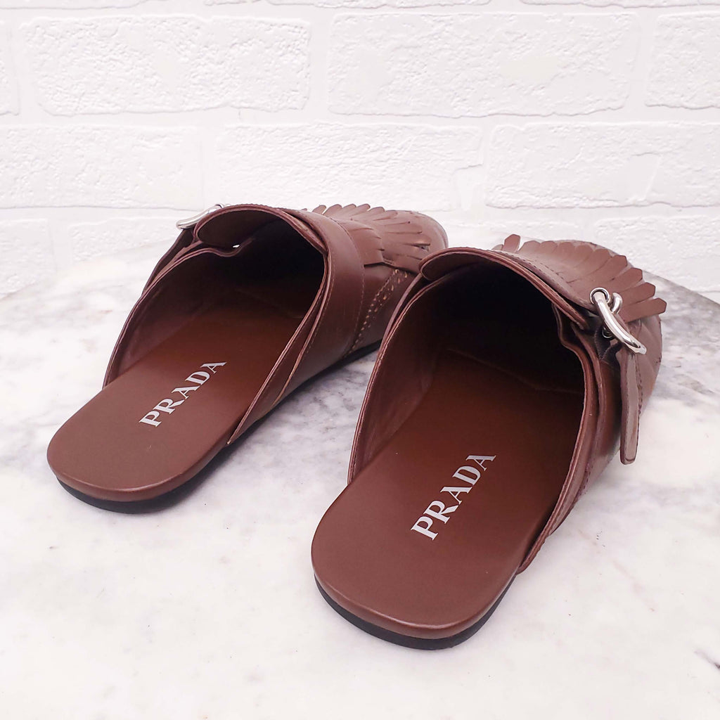 PRADA SHUFFLE MULES - SIZE 40
