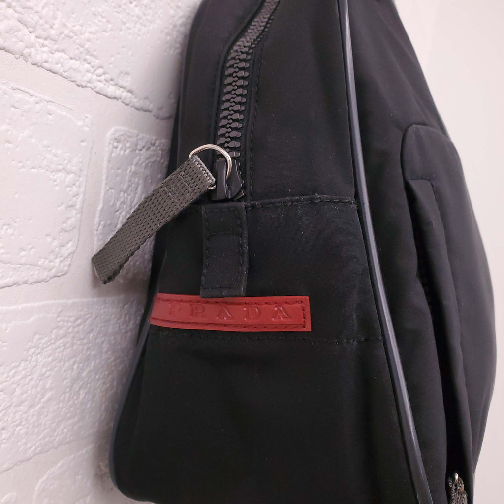 PRADA SPORT BLACK NYLON HANDBAG