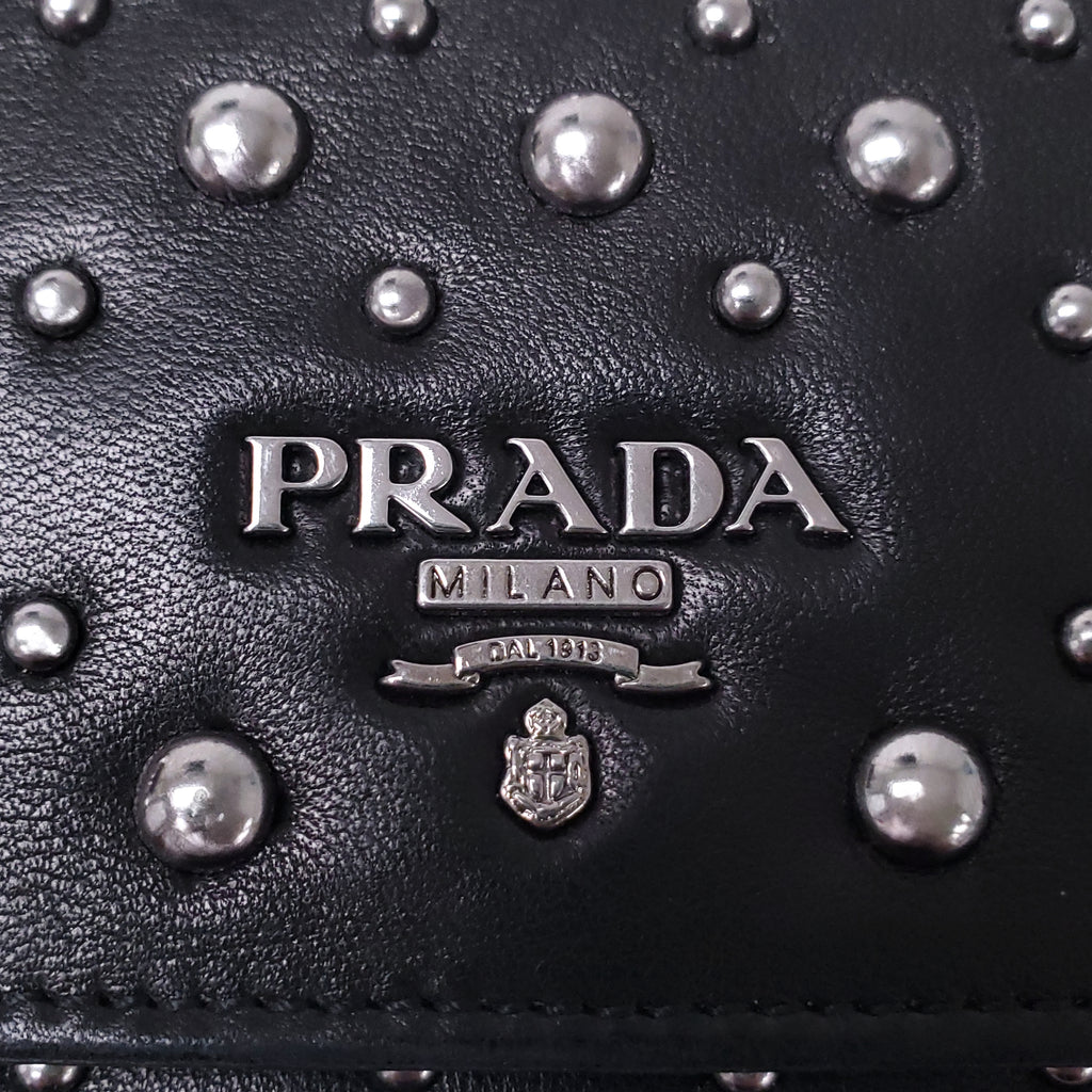 PRADA STUDDED WALLET