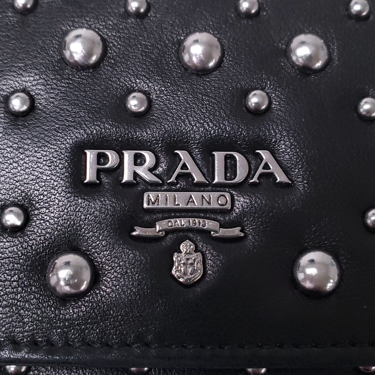 PRADA STUDDED WALLET