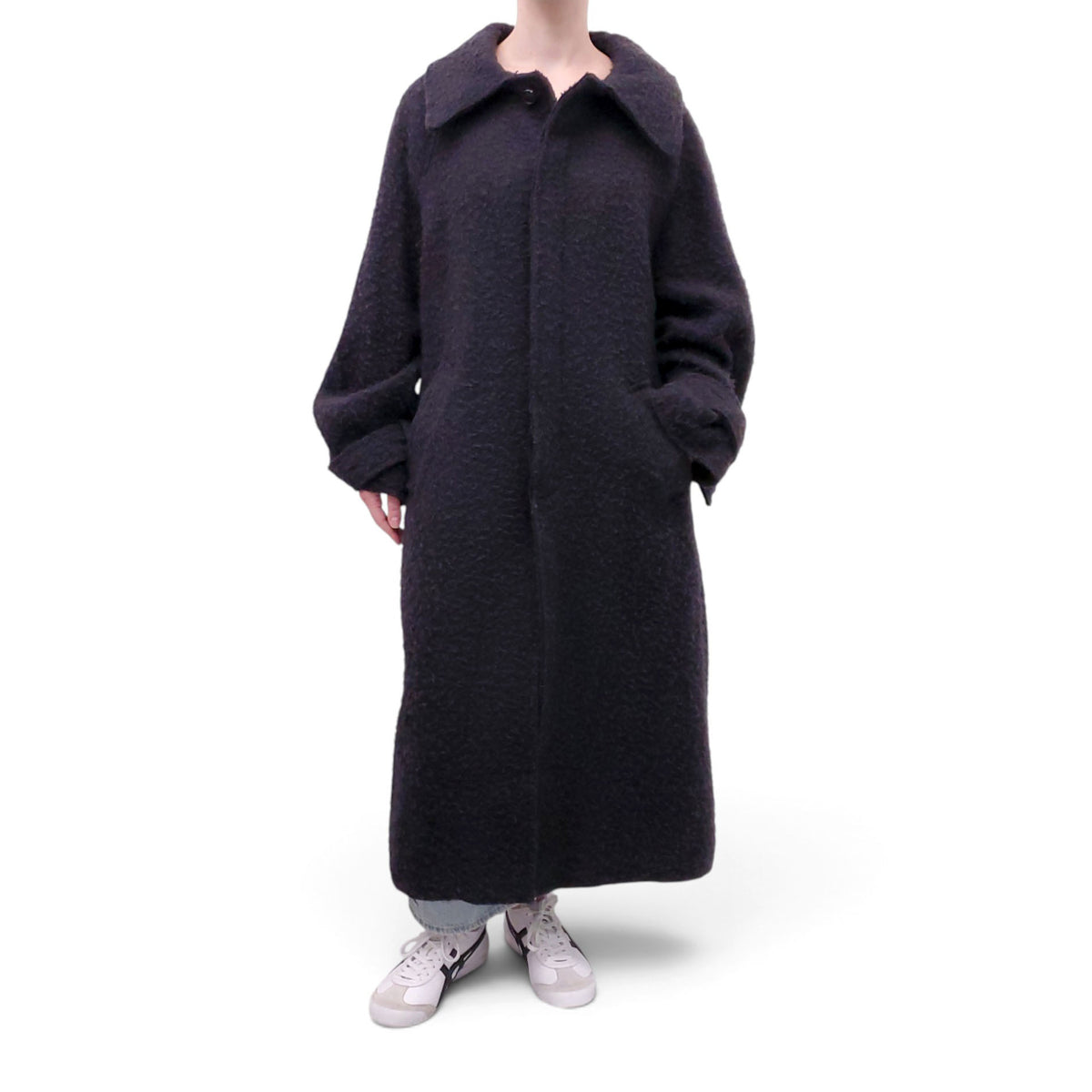 R13 BLACK JUMBO COAT - SIZE XS/S