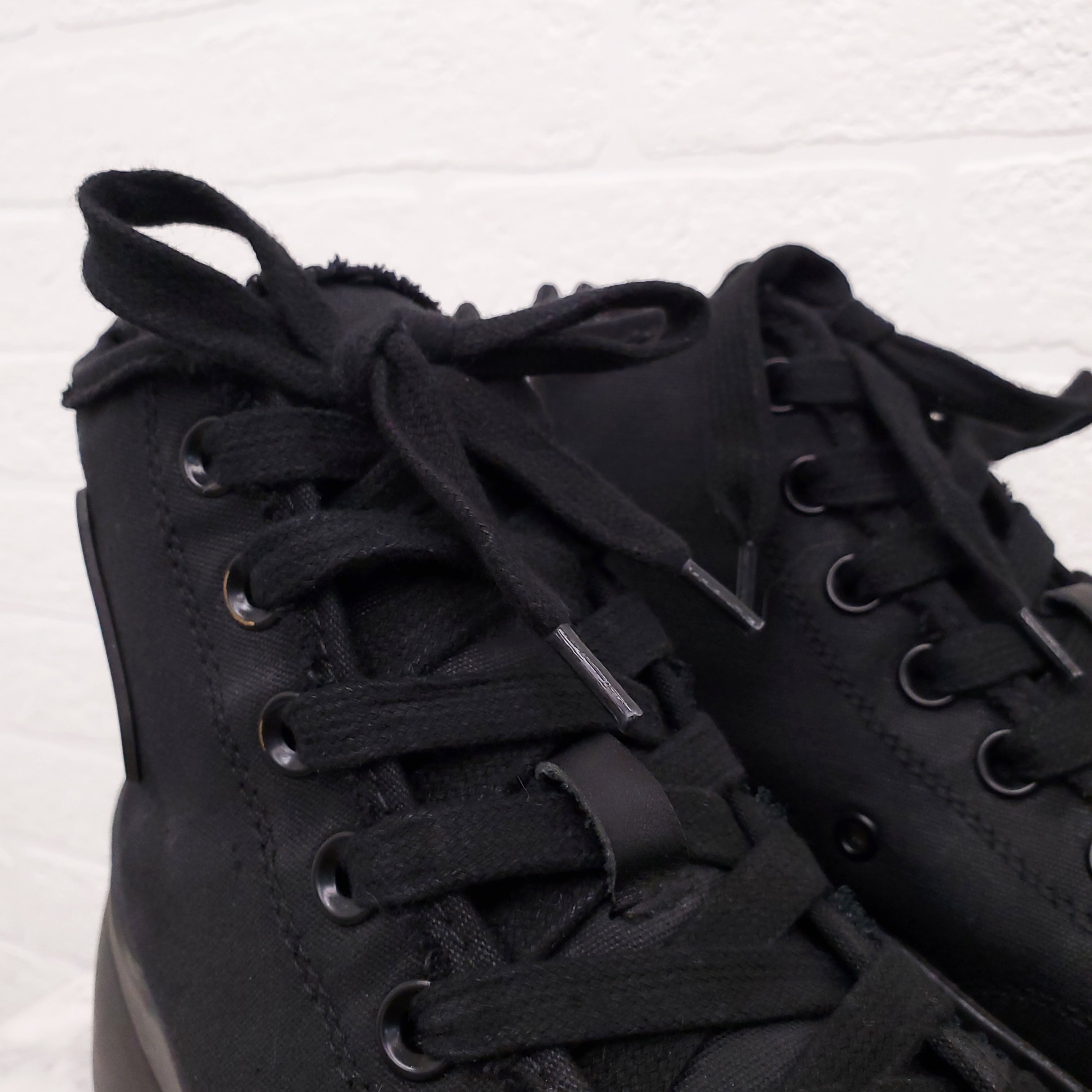 R13 BLACK 'KURT' HIGH TOP SNEAKERS - SIZE 11