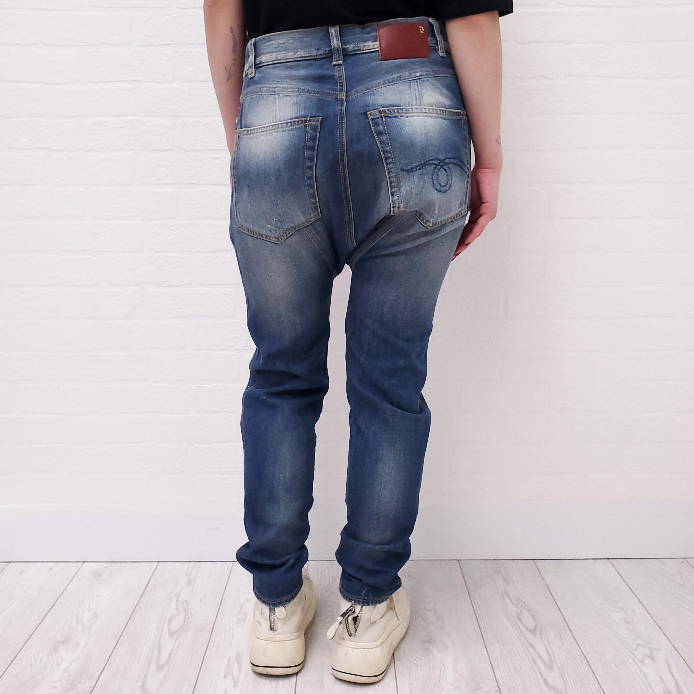 R13 BLUE 'TWISTER' JEAN - SIZE 24
