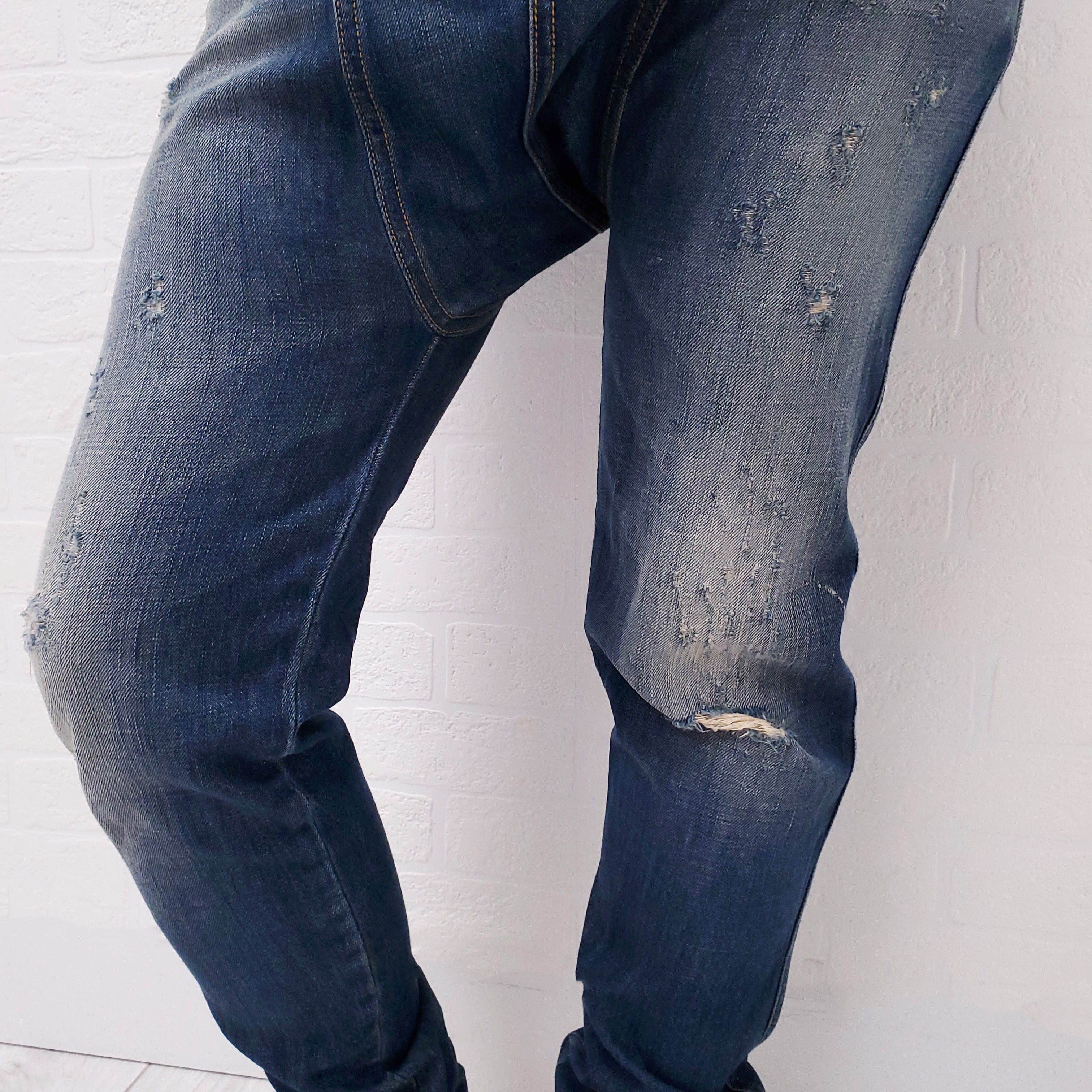 R13 BLUE 'TWISTER' JEAN - SIZE 24