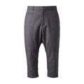R13 DROPPED DARK GREY CROTCH TROUSERS WITH UNDONE HEM - SIZE 31