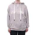 R13 GREY NEW YORK DISTRESSED SWEATSHIRT - SIZE XS