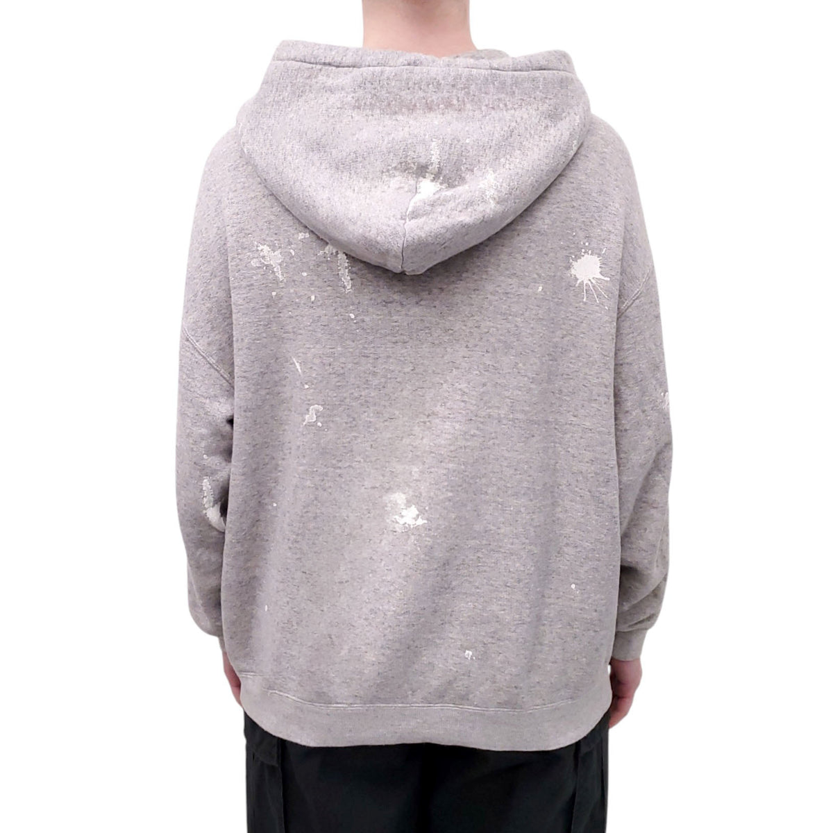 R13 GREY NEW YORK DISTRESSED SWEATSHIRT - SIZE XS